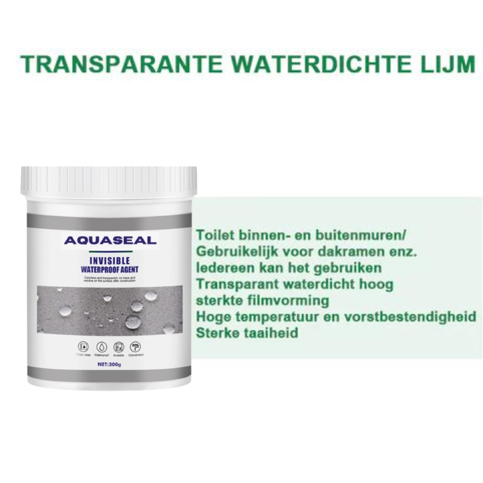 AquaSeal - Waterdichte lijm verwijdert lekken in een paar seconden | 1+1 GRATIS!